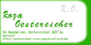 roza oestereicher business card